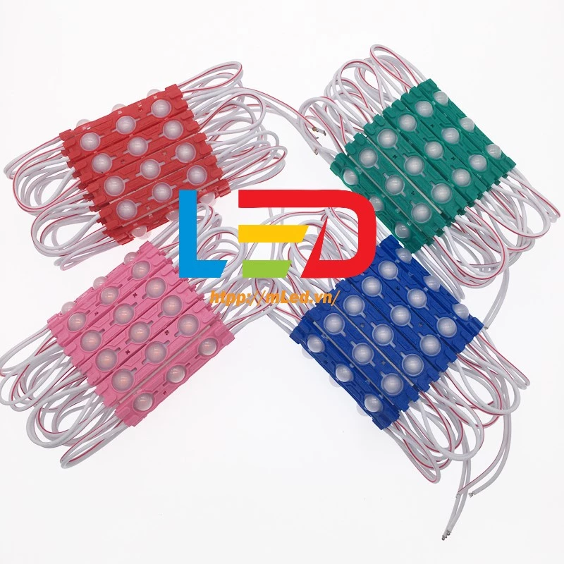 Led thanh 3 bóng 6011 (1.5W) chống nước [vỉ 20 thanh] làm biển bảng quảng cáo, trang trí viền mặt tiền cửa hàng [DC12V]